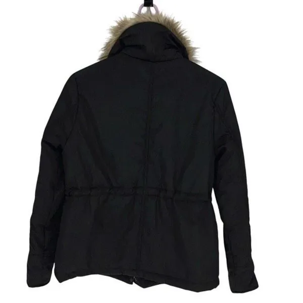 Francesca’s Collection Forever Audrey Womens Faux Fur Trim Lined Parka Coat Jack - Image 5