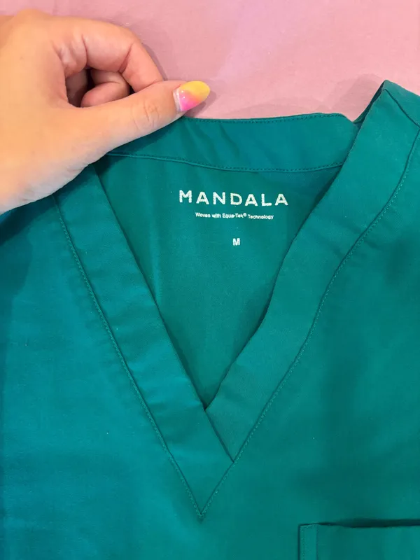Mandala Scrubs Scrub Top - Image 2