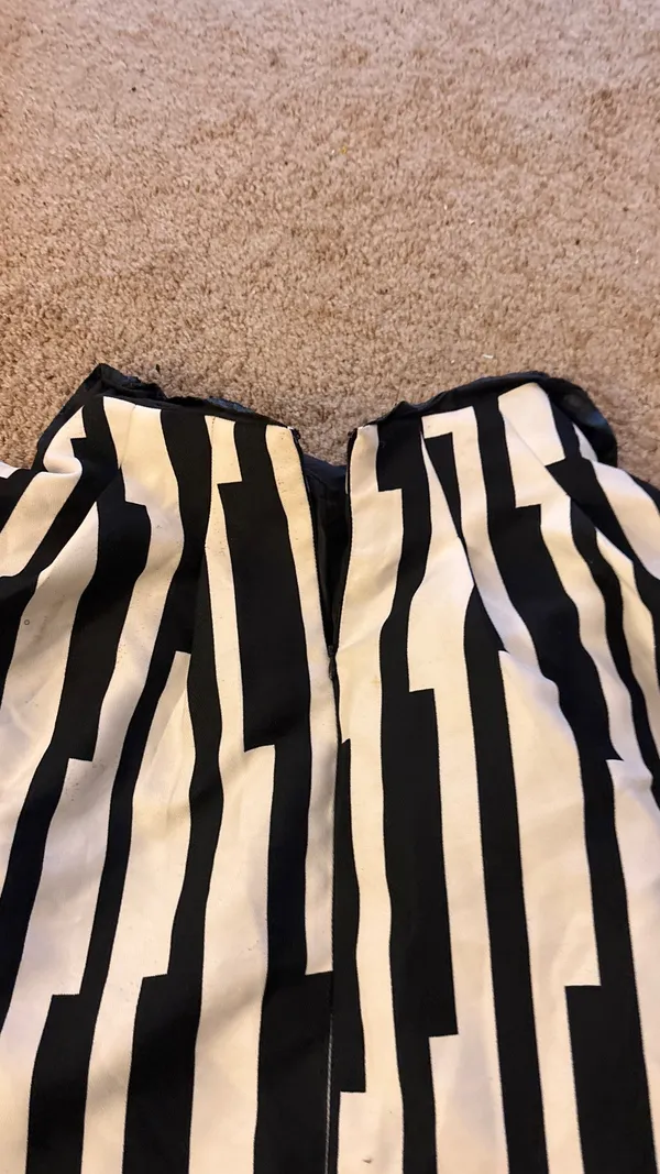 Black and white striped quilted skirt Multiple - Image 3