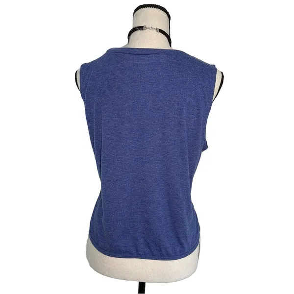 Corona "Always Summer" Sleeveless Tie-Front Tank Top | XL Blue Graphic Tee - Image 2