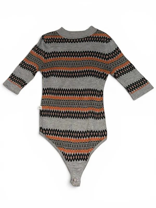 Free people Intimately black and orange half sleeve bodysuit NWT women's size XS - Image 8