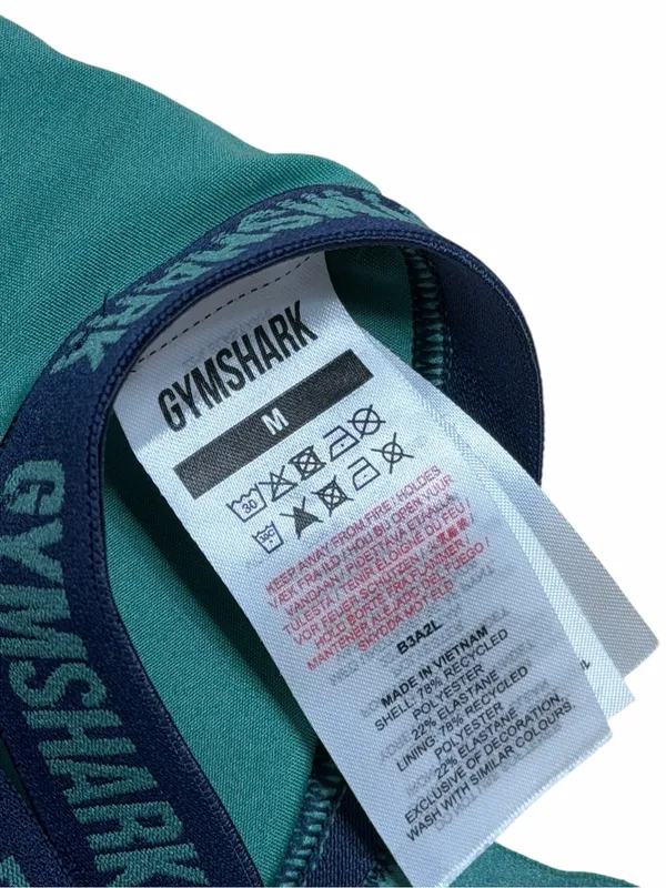 Gymshark Strike Sports Bra in Alpine Green & Navy Womans M - Image 5