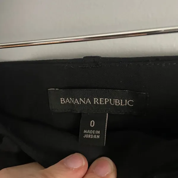 Banana Republic Black Trousers Minimalist Neutral Work Career Office size‎ 0 - Image 5