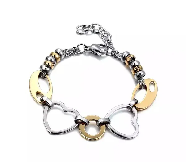 Women Stainless Steel Love Pendant Bracelet - Image 2