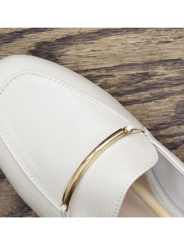 NWT Journee Collection Square Toe Slip-On Block Heel Ivory Off White 8.5W - Image 11