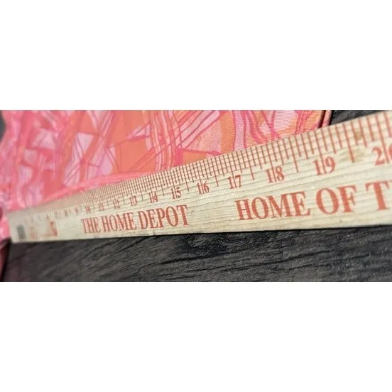 Alo Yoga Women Coral Pink Orange Geometric Print Capri Gym Sporty Small - Image 6