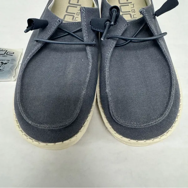 Hey Dude Wendy Chambray Navy White‎ Women’s Sz 6 - Image 3