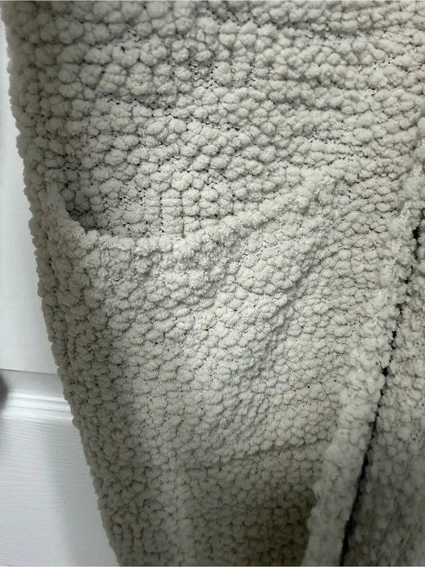 Zesica Cream Bouclé Open-Front Women's Cardigan - Image 3