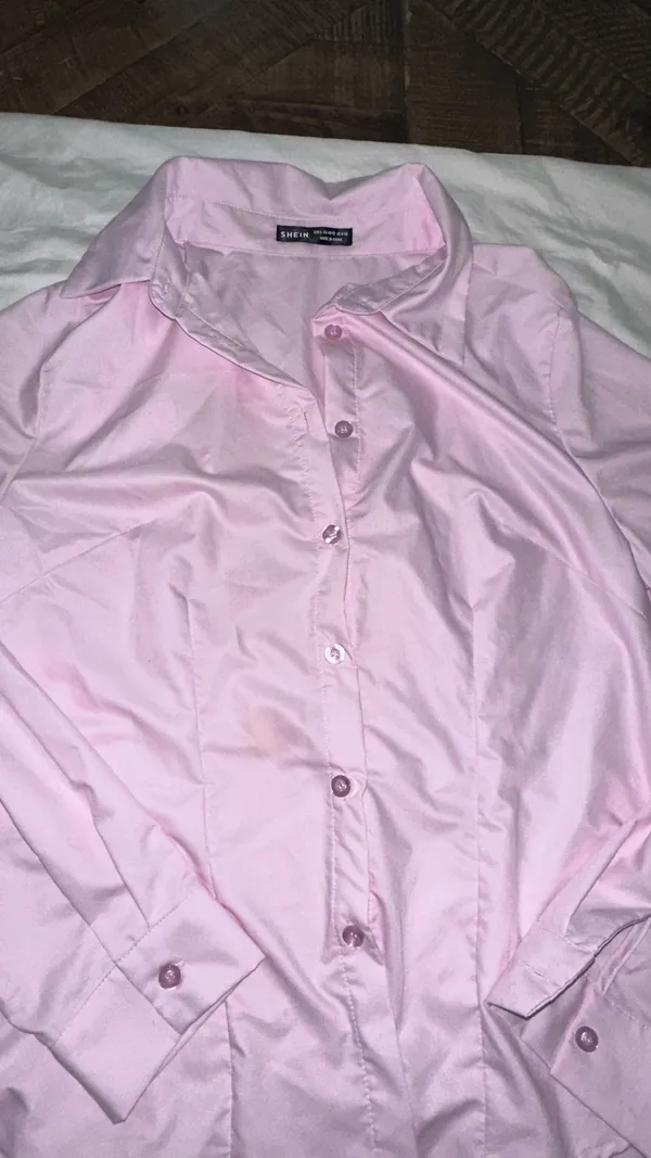 Women’s Button Down shirt Pink - Image 3