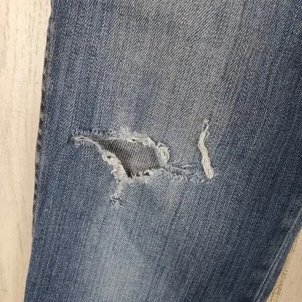 Madewell Distressed Blue Denim 9" High Rise Skinny Jeans Women's Size 28 - Image 6