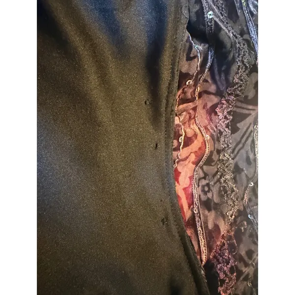Burnout Velvet Sequin Tank Top whimsigoth fairy Purple‎ Pink y2k grunge boho - Image 6