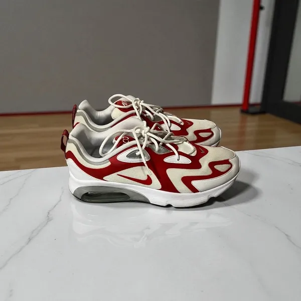 Nike‎ Air Max 200 AQ2568-100 White Red Men's Athletic Shoes Size 13 - Image 6