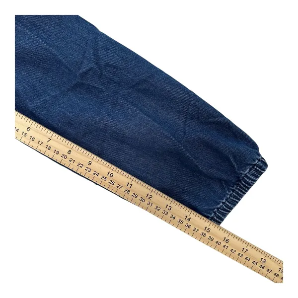 Madewell Womens Size-S Blue Denim Ruffle Detail Cotton Blouse Top Cropped - Image 8