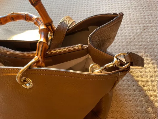 Gucci Brown Leather Tote with Bamboo Handles - Image 15