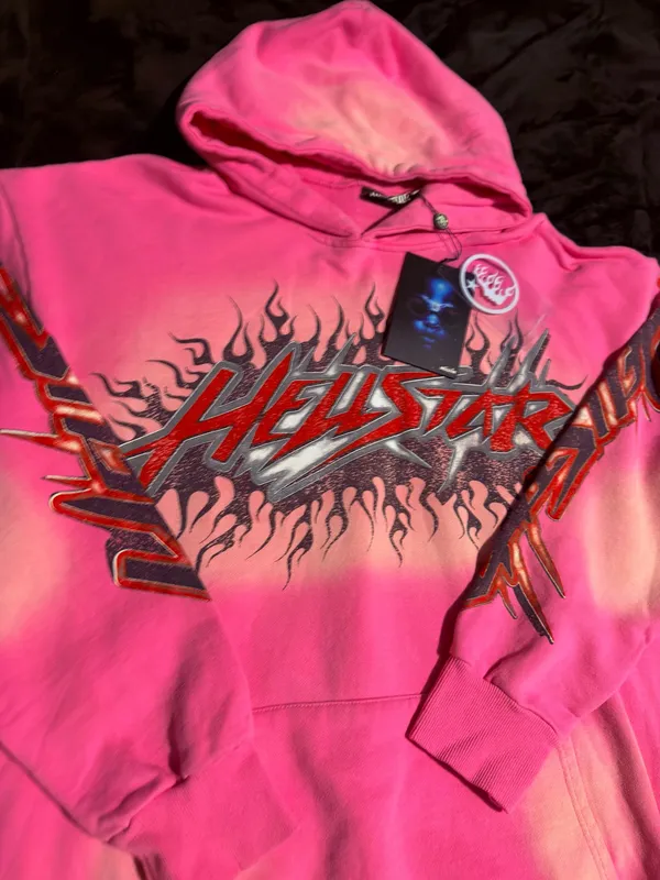 Pink Hellstar Brainwashed without brain hoodie Size M - Image 8