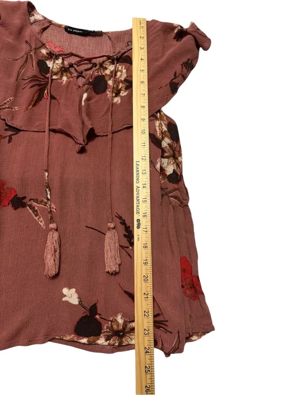 Blu Pepper Mauve Floral Blouse - Image 8