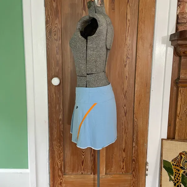 Nike Dri-Fit Y2K Baby Blue & Orange Pleated Tennis Skirt Sz M 💕🎀 - Image 8