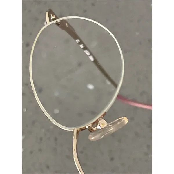 Nine West 21 Eyeglasses Frames ONLY 46-19-130 7FX Gold half rim pink tortoise - Image 12