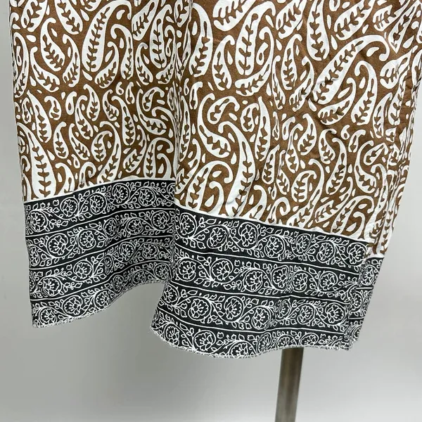 Made With Love Paisley Colorblock Print Sleeveless Boho Shift Mini Dress Size M - Image 5