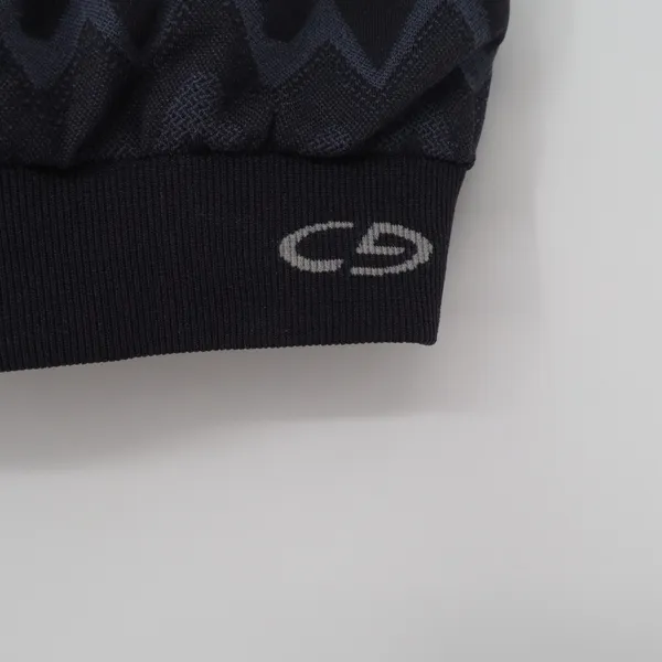 C9 Champion Sports Bra Womens Small Seamless Chevron Gray Peach Strappy Exc - Image 2