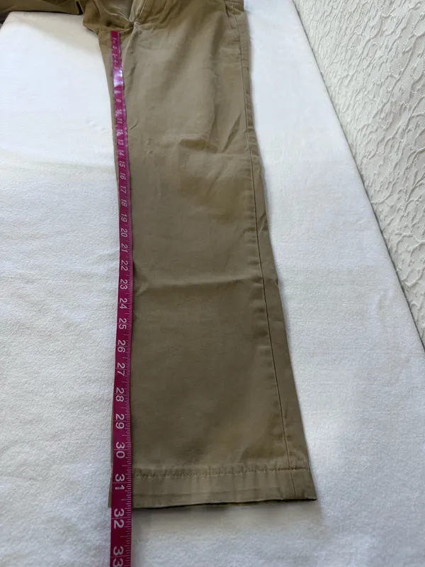 Lands End Pants Men Chino Brown Traditional Fit Outdoor Career Uniform Casual - Image 6