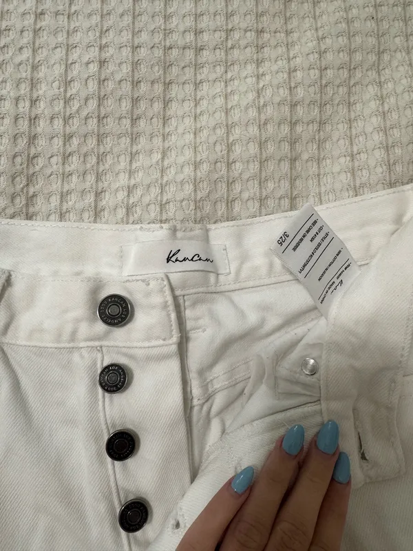 KanCan White ripped wide leg jeans - Image 3