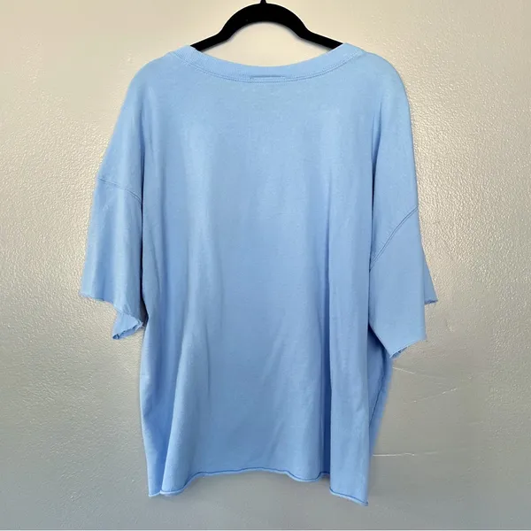 Judith March Y’all Graphic Short Sleeve Sweatshirt Pullover Blue Large - Image 11