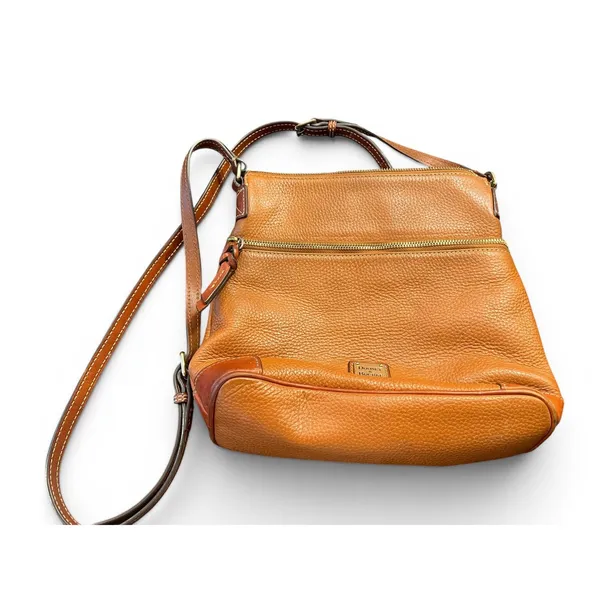 Vintage 2000's Y2K Dooney & Bourke Leather bag crossbody purse brown old money - Image 4