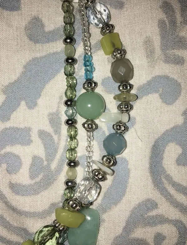 Layered blue stone necklace - Image 3
