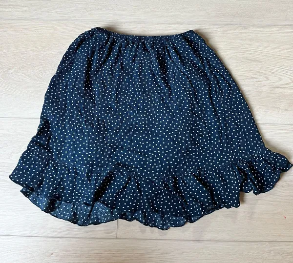 Brandy Melville Navy Blue Ruffle Mini Skirt - Image 2