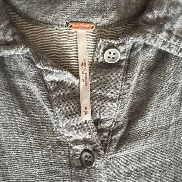 Free People Gray Mini Dress, S - Image 8