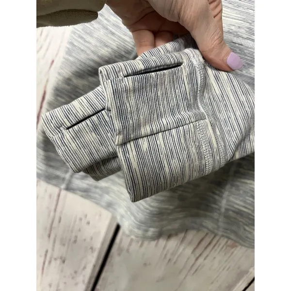 Lululemon Define Full Zip Up Jacket - Wee Are From Space Blue Striped - Size 6 - Image 3