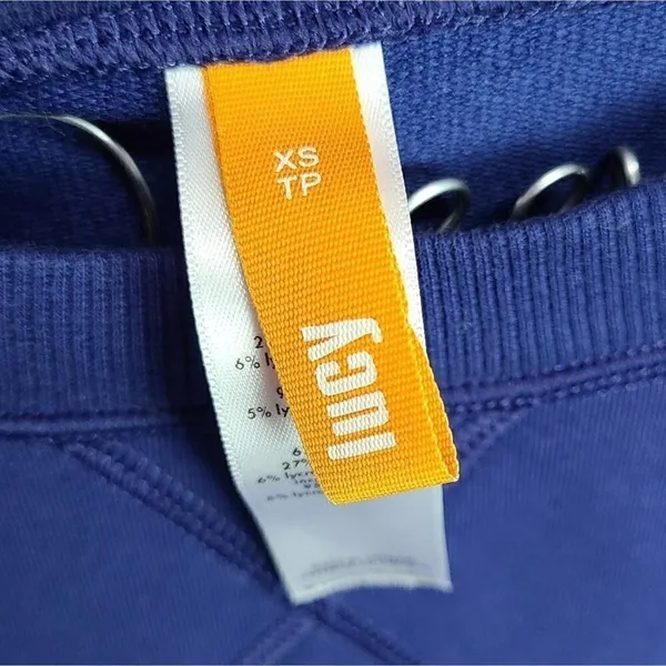 Lucy Blue Boat Neck Sweater Size Extra Small Pullover‎ Style Blue - Image 5