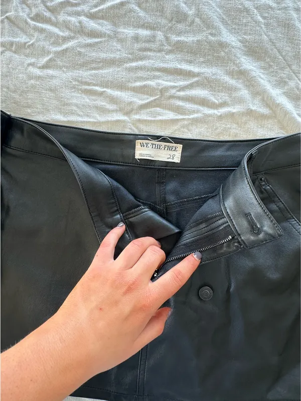 Free People Leather Skort - Image 2