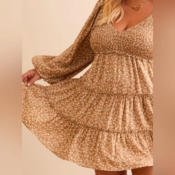 NWT Arula Mia Smocked Floral Mini Dress - Image 4