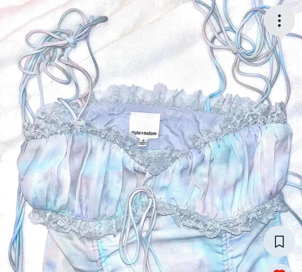 Blue Isabelle’s Cabinet “love Lola Lace ” blue mini dress - Image 3