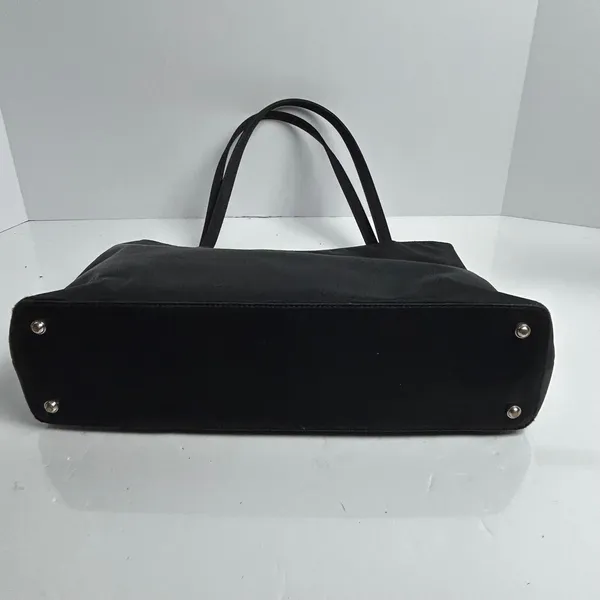 Kate Spade New York Black Nylon Tote Shoulder Bag Zip Top Rectangular - Image 4