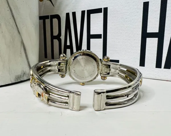 Collezie Silver Elephant Cuff Watch - Image 5