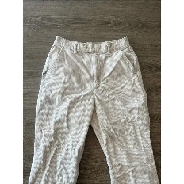 Levi’s Premium Math Club Flare Corduroy Pants Womens Size 29 Cream Y2K Boho - Image 4