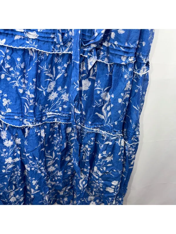 Tuckernuck L Blue Floral Belted Maxi Dress - Image 4