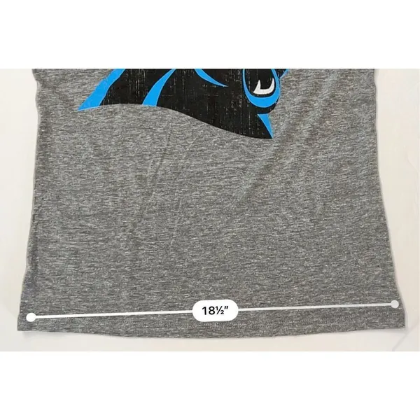 2/$20 NFL Team Carolina Panthers Gray Vneck Tee Shirt M(10-12) Graphic T-shirt - Image 6