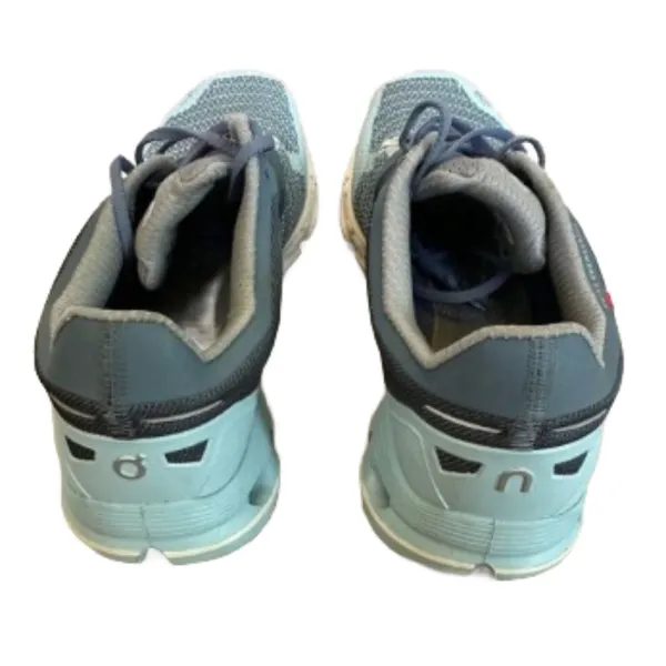 On Running Cloudflyer Sneaker Slate/Flash 9.5 Blue - Image 4