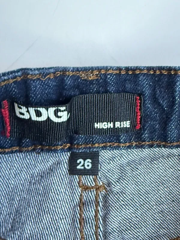 Urban‎ Outfitters BDG Hi Rise Dark Denim Jean Shorts Sz 26 - Image 6