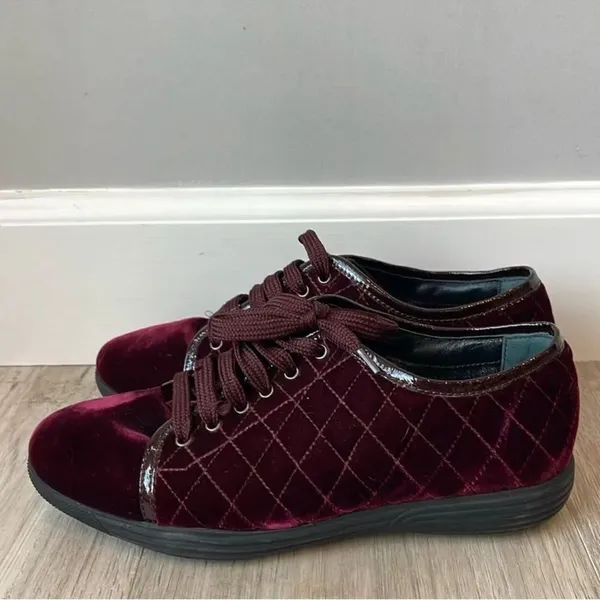 AQUATALIA Glenda Quilted Velvet Sneakers - Image 2