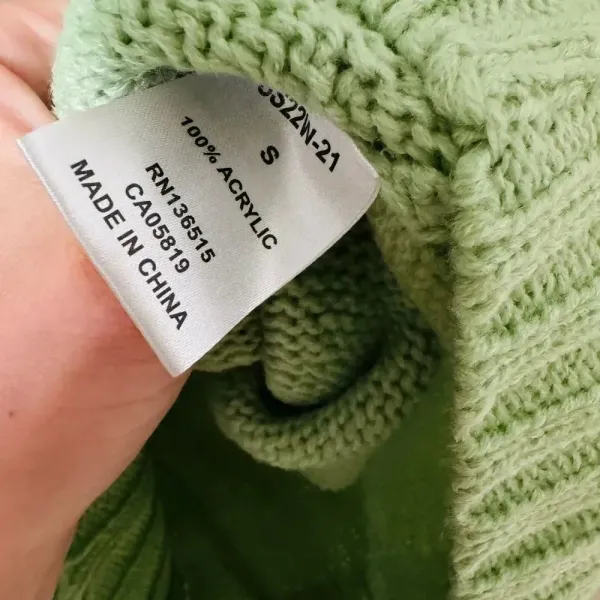 Revolve Sola Turtleneck Stitches & Stripes Green‎ Sweater Size Small - Image 3