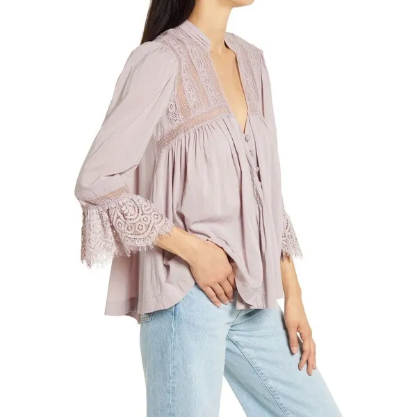 NWT Free People Esme Button-Up Top Size XS. B-5 - Image 2
