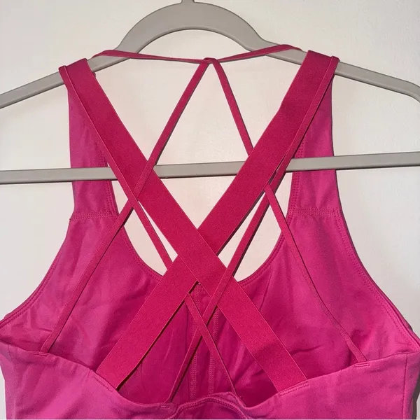Balance Athletica The Aura Strappy Sports Bra Pink Large - Image 4