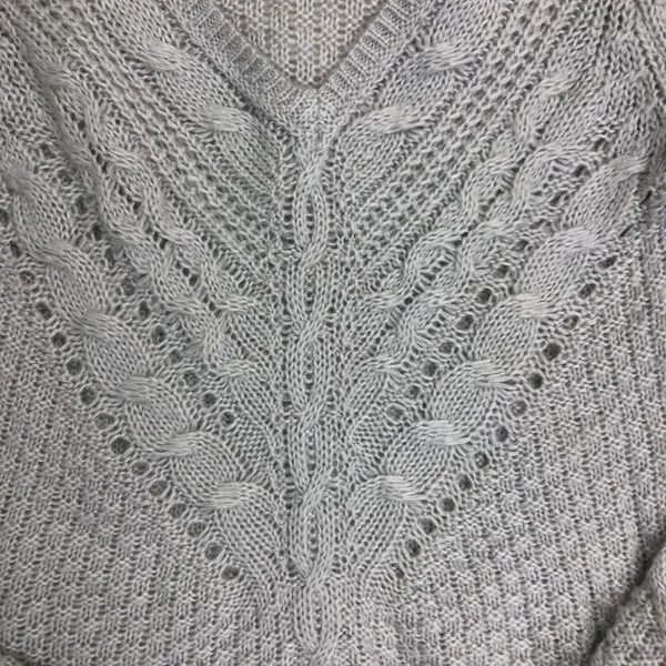 H&M Cable Knit Gray Lightweight Sweater Size Small - Image 7
