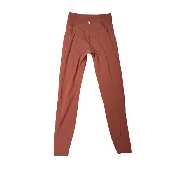 Buffbunny‎ Collection Leggings Womens Medium Rust Terracotta Excellent Pockets - Image 3