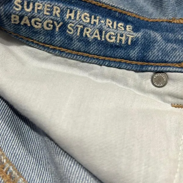American Eagle Super High-Rise Baggy Straight Jeans - Image 7